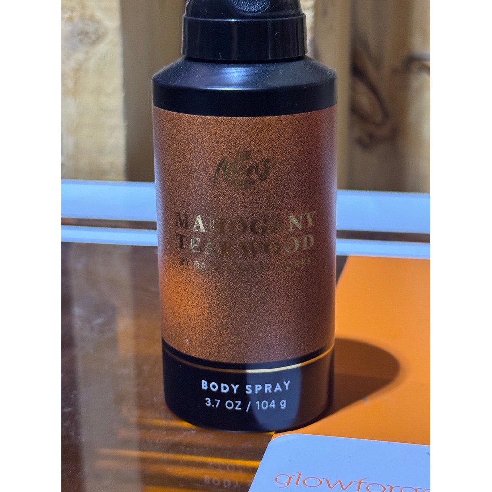 Bath & Body Works Mens Mahogany Teakwood Body Spray 3.7 oz Fragrance Mist